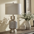 Gracie Antique Silver Table Lamp by iNSPIRE Q Classic