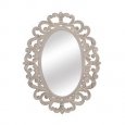 Franchesca Oval Accent Mirror - Antique White - 30