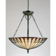 Quoizel Tiffany-style 4-light Vintage Bronze Pendant