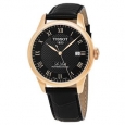 Tissot Men's T006.407.36.053.00 'Le Locle' Black Dial Black Leather Strap Swiss Automatic Watch