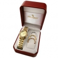 Peugeot Women's Goldtone Interchangeable Bezel Watch Set