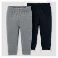 Baby Boys' 2pk Pants - Just One You Made by Carter's Gray/Black 3M