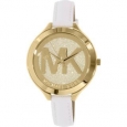 Michael Kors Women's Runway MK2389 White Leather Quartz Fashion Watch