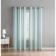 VCNY Home Windsor Stripe Sheer Linen Curtain Panel Pair