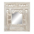 Distressed Whitewash Mirror