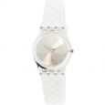 Swatch Women's Materassino LK365 Clear Silicone Swiss Quartz Fashion Watch