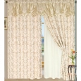 Luxury Sheered Curtains and Valance 84-inch (Set of 2)