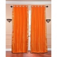 Pumpkin Ring Top Sheer Sari Curtain / Drape / Panel - Piece