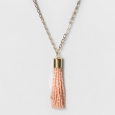 Sugarfix by BaubleBar Beaded Tassel Pendant Necklace - Light Pink