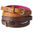 Mossimo Supply Co. Two Pack Skinny Belt - Brown M