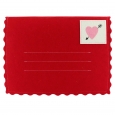 Valentine's Day Large Red Felt Envelope - Spritz