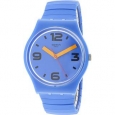 Swatch Pepeblu GN251A Blue Silicone Swiss Parts Quartz Fashion Watch