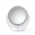 INNOKA 360° Swivel Dual-Sided 5X Magnification Magnfiying Rechargeable LED Makeup Round Illuminated Desk Mirror