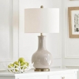 Abbyson Gourd Grey Ceramic Table Lamp