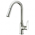 Dawn USA Brushed Nickel Single-lever Pull-down Spray Kitchen Faucet (As Is Item)