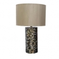 Somette Seashell Mosaic Round Table Lamp (As Is Item)