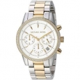 Michael Kors Women's MK6474 'Ritz' Chronograph Crystal Two-Tone Stainless Steel Watch