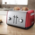 KitchenAid KMT4115ER Empire Red 4-slice Metal Toaster