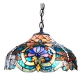 Chloe Tiffany Style Victorian/ Dragonfly Design 2-light Pendant