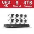 LaView 8 Channel UHD 4K IP NVR with (8) 4MP Bullet Cameras and a 4TB HDD