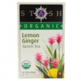 Stash Premium Organic Green Tea Lemon Ginger 18 Tea Bags