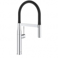 Grohe 30 295 Pre-Rinse Spray Kitchen Faucet with Locking Push Button Control
