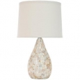 Safavieh Lighting 20.5-inch Lauralie Cream Ivory Capiz Shell Table Lamp
