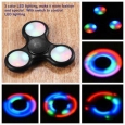 Black Detachable With Switch LED Light Finger Spinner Hand Spinner For Autism ADHD