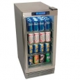 EdgeStar OBR900 15 Inch Wide 84 Can Built-In Outdoor Beverage Refrigerator with Triple-Pane Glass Door