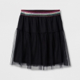 Girls' Mesh Skirt - art class Black L