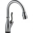 Delta Leland Single-handle Pull-down with Touch2O(R) Technology Arctic Stainless Kitchen Faucet