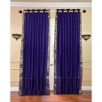 Purple Ring Top Sheer Sari Curtain / Drape / Panel - Piece