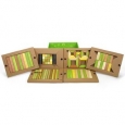 Tegu Magnetic Wooden Blocks Classroom Kit - Jungle (130 Pieces)