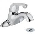 Delta 523LF-TGMHDF Centerset Bathroom Faucet with Diamond Seal Technology - Free Drain Assembly with purchase