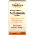 Sundown Naturals Super Snooze Melatonin Formula 90 Capsules