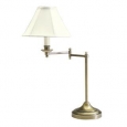 House of Troy CL251 Club 1 Light Swing Arm Table Lamp with Bell Shade
