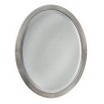 Headwest Brushed Nickel Stainless Steel Oval Wall Mirror