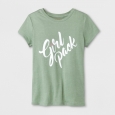 Girls' Short Sleeve Girl Pack Graphic T-Shirt - Cat & Jack Olive XL, Green