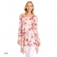 Women's Floral Rose Pattern Tunic