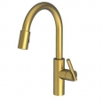 Newport Brass 1500-5103 East Linear Pull-Down Spray Kitchen Faucet with Magnetic Docking System