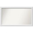 Wall Mirror Choose Your Custom Size - Large, Blanco White Wood
