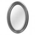 Silver Beaded Oval Wall Mirror