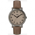 Timex Men's Easy Reader T2N957 Beige Leather Quartz Fashion Watch