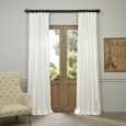 Exclusive Fabrics Vintage Cotton Velvet 96-inch Curtain Panel