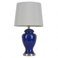 24-inch Blue Ceramic Table Lamp