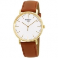 Tissot T-Classic Silver Dial Leather Strap Men's Watch T1094103603100