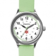 Dakota Women's Nurse MIdsize Fun Color Lime Leather Watch