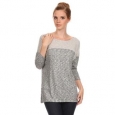 MOA Collection Women's Two-Tone Relaxed Top