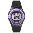 Timex T5K364M6 Women's Marathon Digital Mid-size Blue/ Silvertone/ Purple Watch