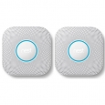 Nest Protect 2nd Gen Battery-Powered Smoke/Carbon Monoxide Alarm, White - 2-Pack